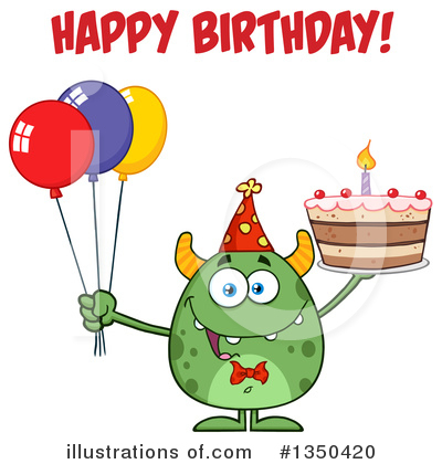 Royalty-Free (RF) Monster Clipart Illustration by Hit Toon - Stock Sample #1350420