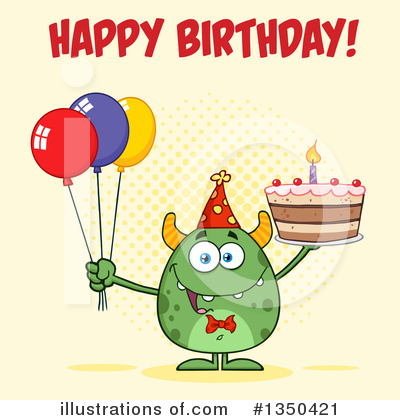 Royalty-Free (RF) Monster Clipart Illustration by Hit Toon - Stock Sample #1350421