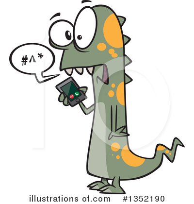 Royalty-Free (RF) Monster Clipart Illustration by toonaday - Stock Sample #1352190