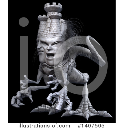 Royalty-Free (RF) Monster Clipart Illustration by Leo Blanchette - Stock Sample #1407505