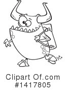 Monster Clipart #1417805 by toonaday