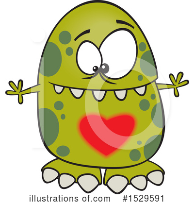 Royalty-Free (RF) Monster Clipart Illustration by toonaday - Stock Sample #1529591