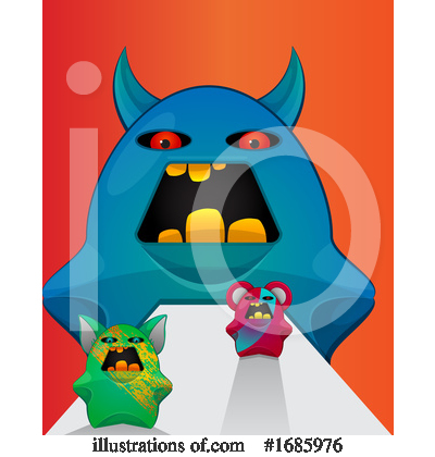 Royalty-Free (RF) Monster Clipart Illustration by Morphart Creations - Stock Sample #1685976