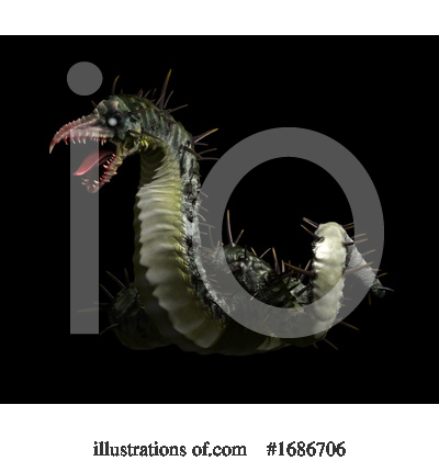 Dragon Clipart #1686706 by Leo Blanchette