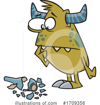 Royalty-Free (RF) Monster Clipart Illustration by toonaday - Stock Sample #1709356