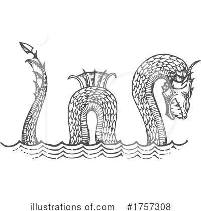 Sea Serpent Clipart #1757308 by Vector Tradition SM