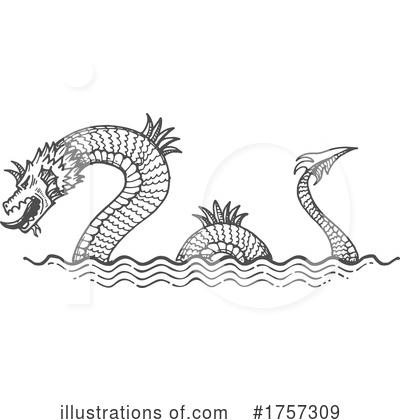 Sea Monster Clipart #1757309 by Vector Tradition SM