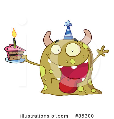 Birthday Cake Clipart #35300 by Hit Toon