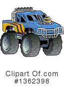 Monster Truck Clipart #1362398 by Clip Art Mascots