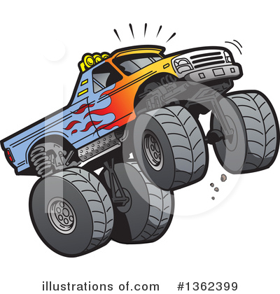 Pick Up Truck Clipart #1362399 by Clip Art Mascots