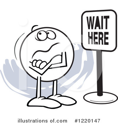 Waiting Clipart #1220147 by Johnny Sajem