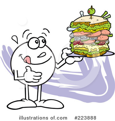 Sandwich Clipart #223888 by Johnny Sajem