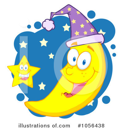 Royalty-Free (RF) Moon Clipart Illustration by Hit Toon - Stock Sample #1056438