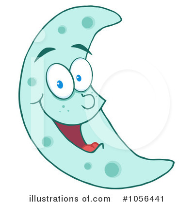 Royalty-Free (RF) Moon Clipart Illustration by Hit Toon - Stock Sample #1056441
