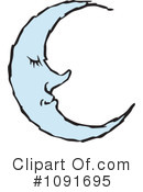 Moon Clipart #1091695 by Steve Klinkel
