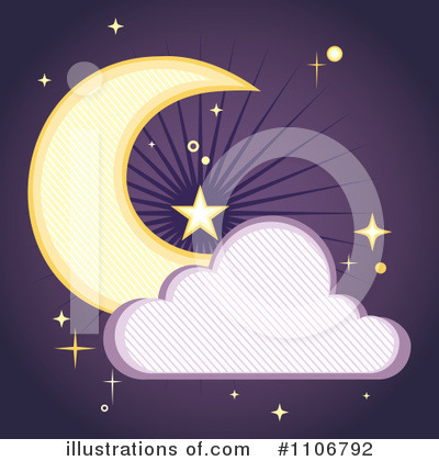 Moon Clipart #1106792 by Amanda Kate