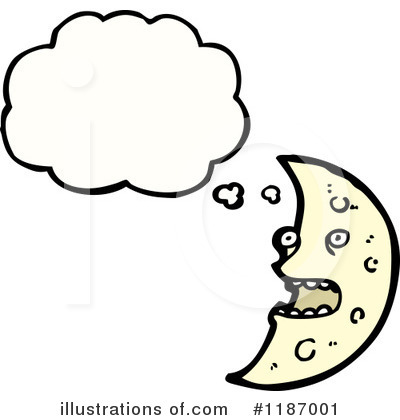 Royalty-Free (RF) Moon Clipart Illustration by lineartestpilot - Stock Sample #1187001
