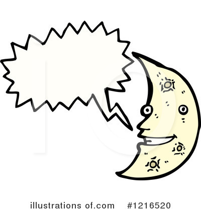 Royalty-Free (RF) Moon Clipart Illustration by lineartestpilot - Stock Sample #1216520