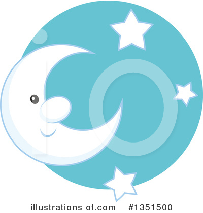Royalty-Free (RF) Moon Clipart Illustration by Alex Bannykh - Stock Sample #1351500