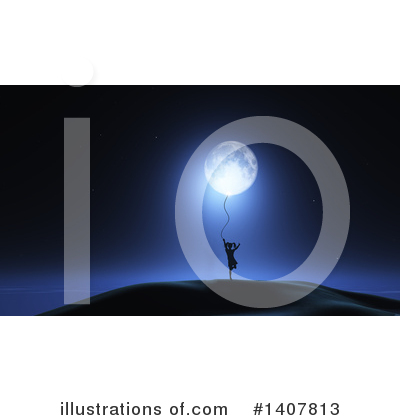 Royalty-Free (RF) Moon Clipart Illustration by KJ Pargeter - Stock Sample #1407813