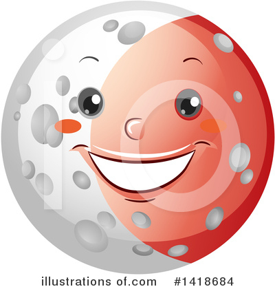 Royalty-Free (RF) Moon Clipart Illustration by BNP Design Studio - Stock Sample #1418684