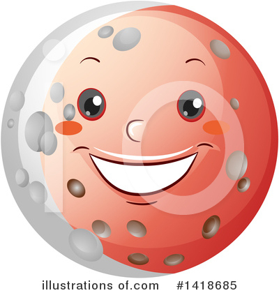 Royalty-Free (RF) Moon Clipart Illustration by BNP Design Studio - Stock Sample #1418685