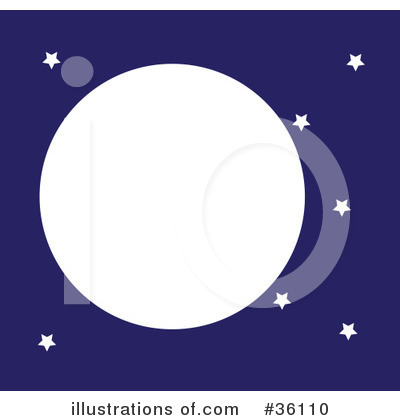 Royalty-Free (RF) Moon Clipart Illustration by Maria Bell - Stock Sample #36110