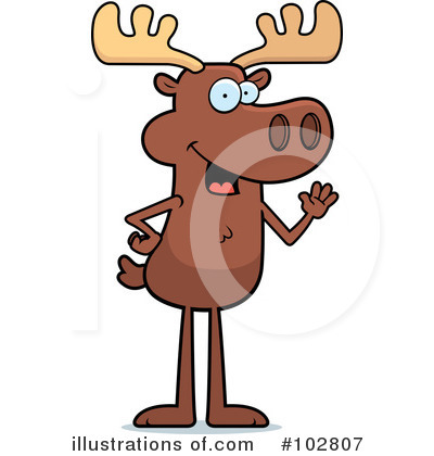 Moose Clipart #102807 by Cory Thoman