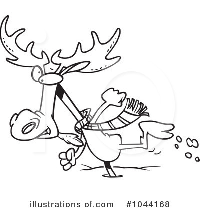 Royalty-Free (RF) Moose Clipart Illustration by toonaday - Stock Sample #1044168