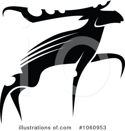 Royalty-Free (RF) Moose Clipart Illustration by Vector Tradition SM - Stock Sample #1060953