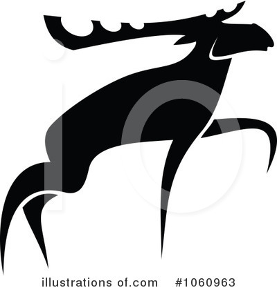Royalty-Free (RF) Moose Clipart Illustration by Vector Tradition SM - Stock Sample #1060963