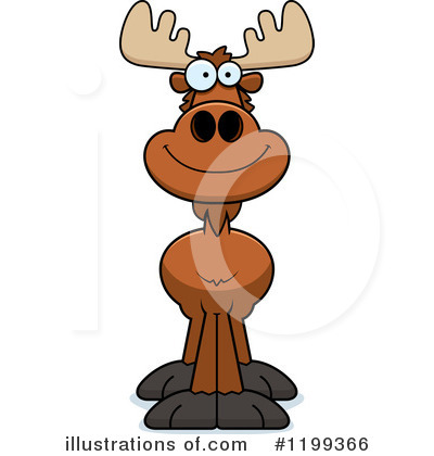 Royalty-Free (RF) Moose Clipart Illustration by Cory Thoman - Stock Sample #1199366