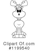 Moose Clipart #1199540 by Cory Thoman