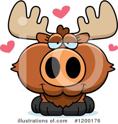 Royalty-Free (RF) Moose Clipart Illustration by Cory Thoman - Stock Sample #1200176