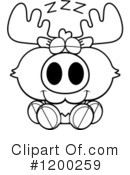 Moose Clipart #1200259 by Cory Thoman