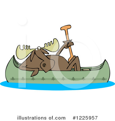 Canoeing Clipart #1225957 by djart
