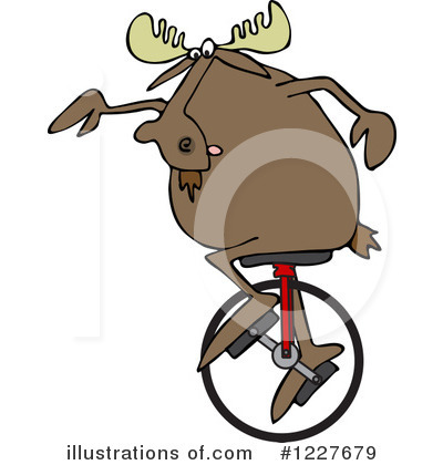 Royalty-Free (RF) Moose Clipart Illustration by djart - Stock Sample #1227679
