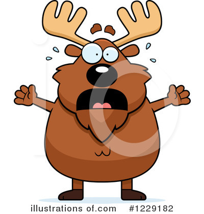 Moose Clipart #1229182 by Cory Thoman