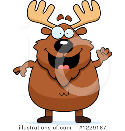 Royalty-Free (RF) Moose Clipart Illustration by Cory Thoman - Stock Sample #1229187