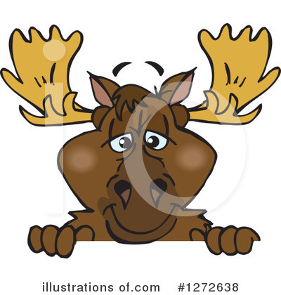 Royalty-Free (RF) Moose Clipart Illustration by Dennis Holmes Designs - Stock Sample #1272638