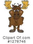 Moose Clipart #1278746 by Dennis Holmes Designs
