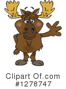 Moose Clipart #1278747 by Dennis Holmes Designs