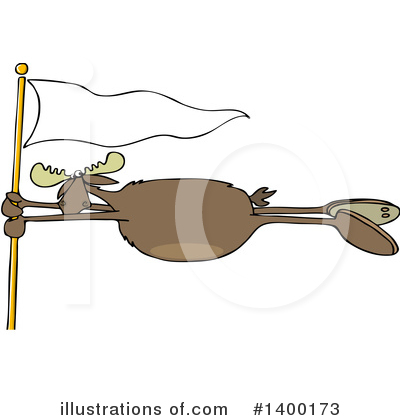 Royalty-Free (RF) Moose Clipart Illustration by djart - Stock Sample #1400173