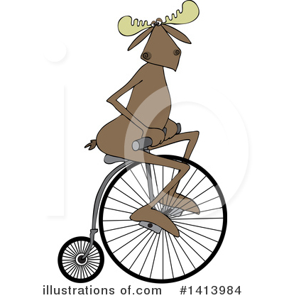 Penny Farthing Clipart #1413984 by djart