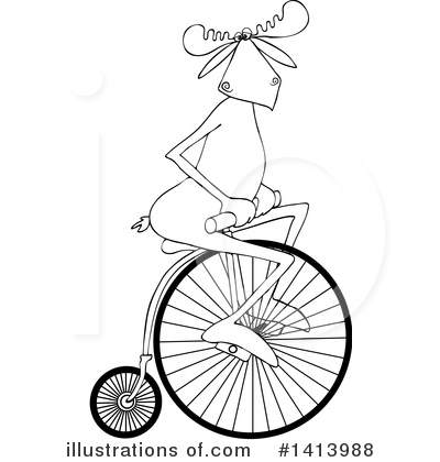 Penny Farthing Clipart #1413988 by djart