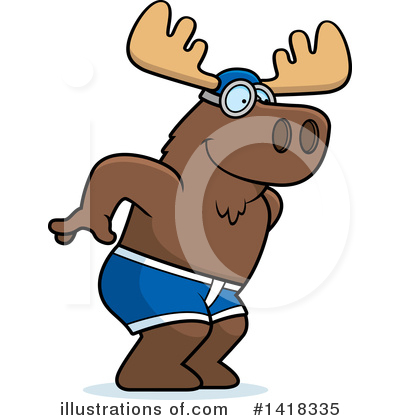 Royalty-Free (RF) Moose Clipart Illustration by Cory Thoman - Stock Sample #1418335