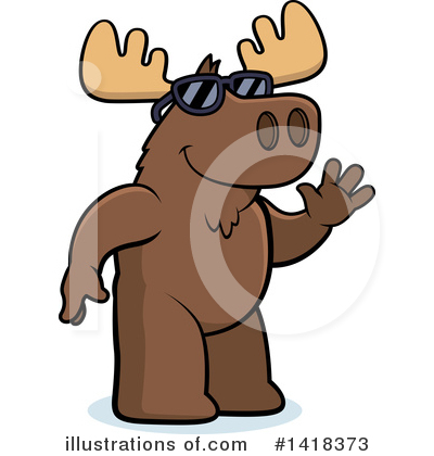 Royalty-Free (RF) Moose Clipart Illustration by Cory Thoman - Stock Sample #1418373
