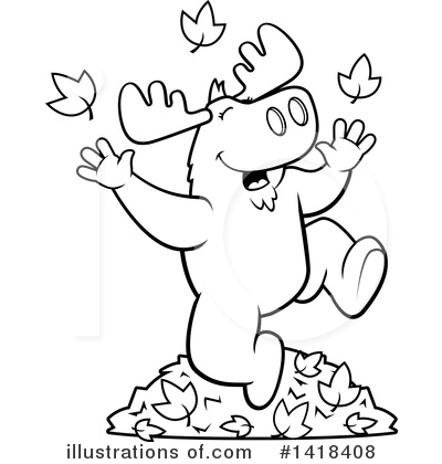 Royalty-Free (RF) Moose Clipart Illustration by Cory Thoman - Stock Sample #1418408
