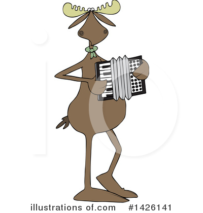 Royalty-Free (RF) Moose Clipart Illustration by djart - Stock Sample #1426141
