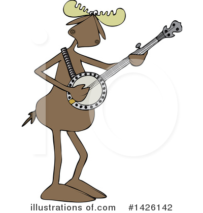 Royalty-Free (RF) Moose Clipart Illustration by djart - Stock Sample #1426142